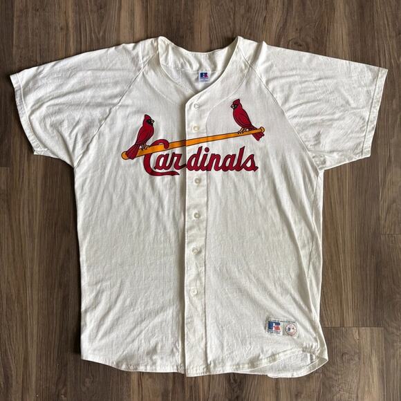 Vintage Authentic Russell St. Louis Cardinals MLB Jersey Size XXL BLANK RARE - Picture 1 of 4